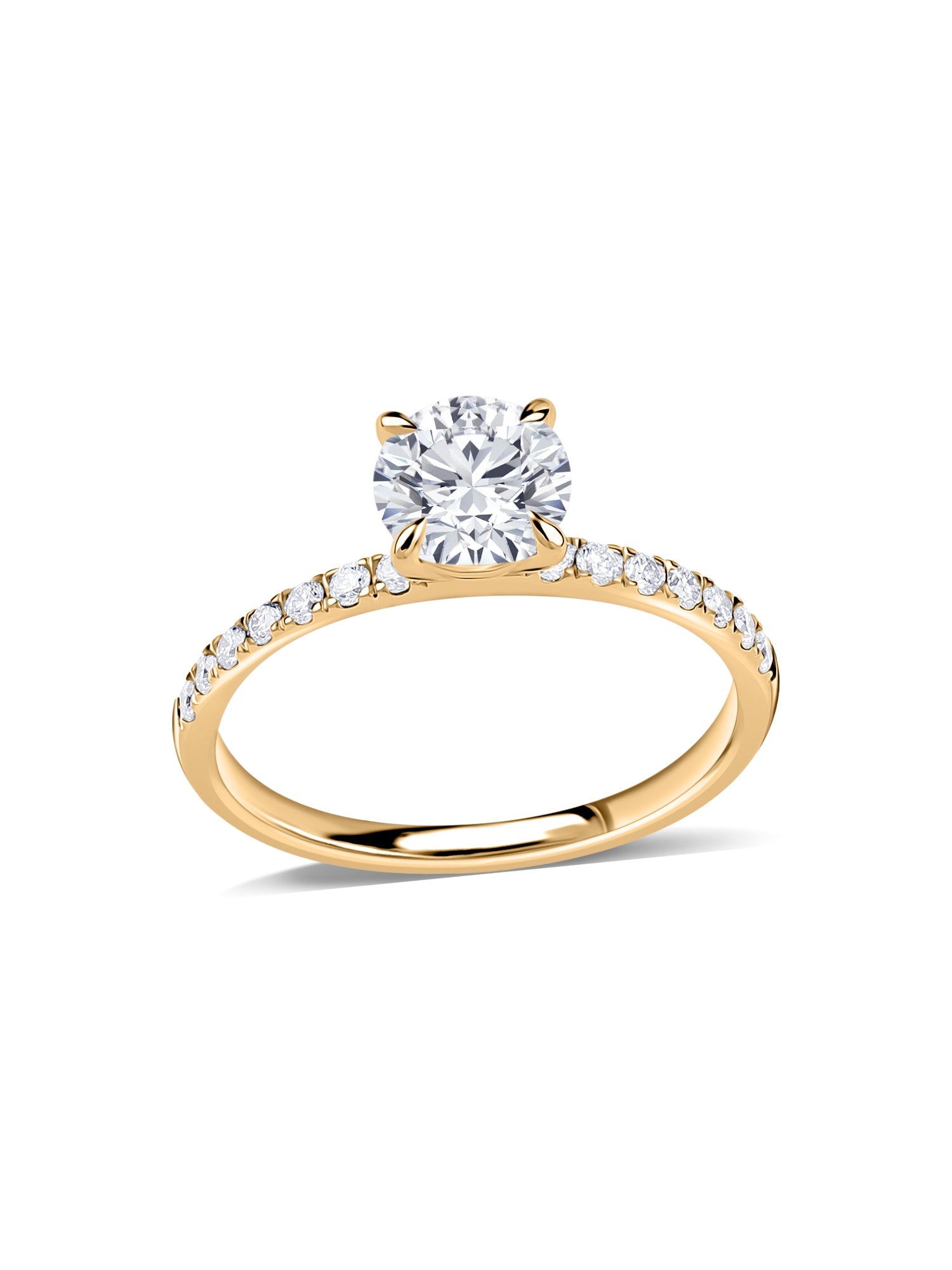 Ornate 1 Carat Lab Grown Diamond Wedding Solitaire Ring