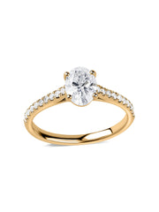 Oval 1 Carat Lab Grown Diamond Solitaire Ring