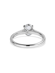 Oval 1 Carat Lab Grown Diamond Solitaire Ring