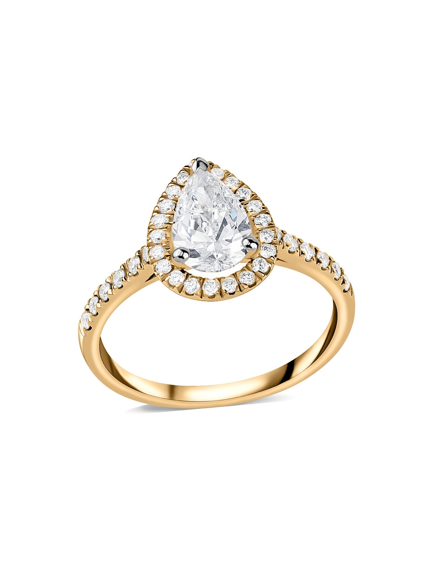 Peary Halo 1.5 Carat Lab Grown Diamond Ring
