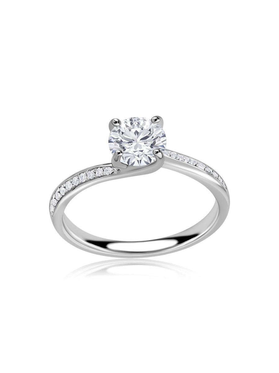 Sparkle 1 Carat Lab Grown Diamond Solitaire Ring