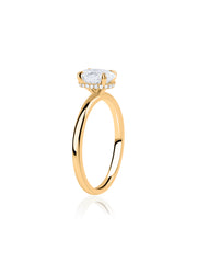 1 Carat Lab Grown Diamond Oval Solitaire Ring