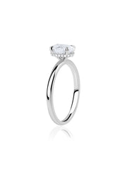 1 Carat Lab Grown Diamond Oval Solitaire Ring