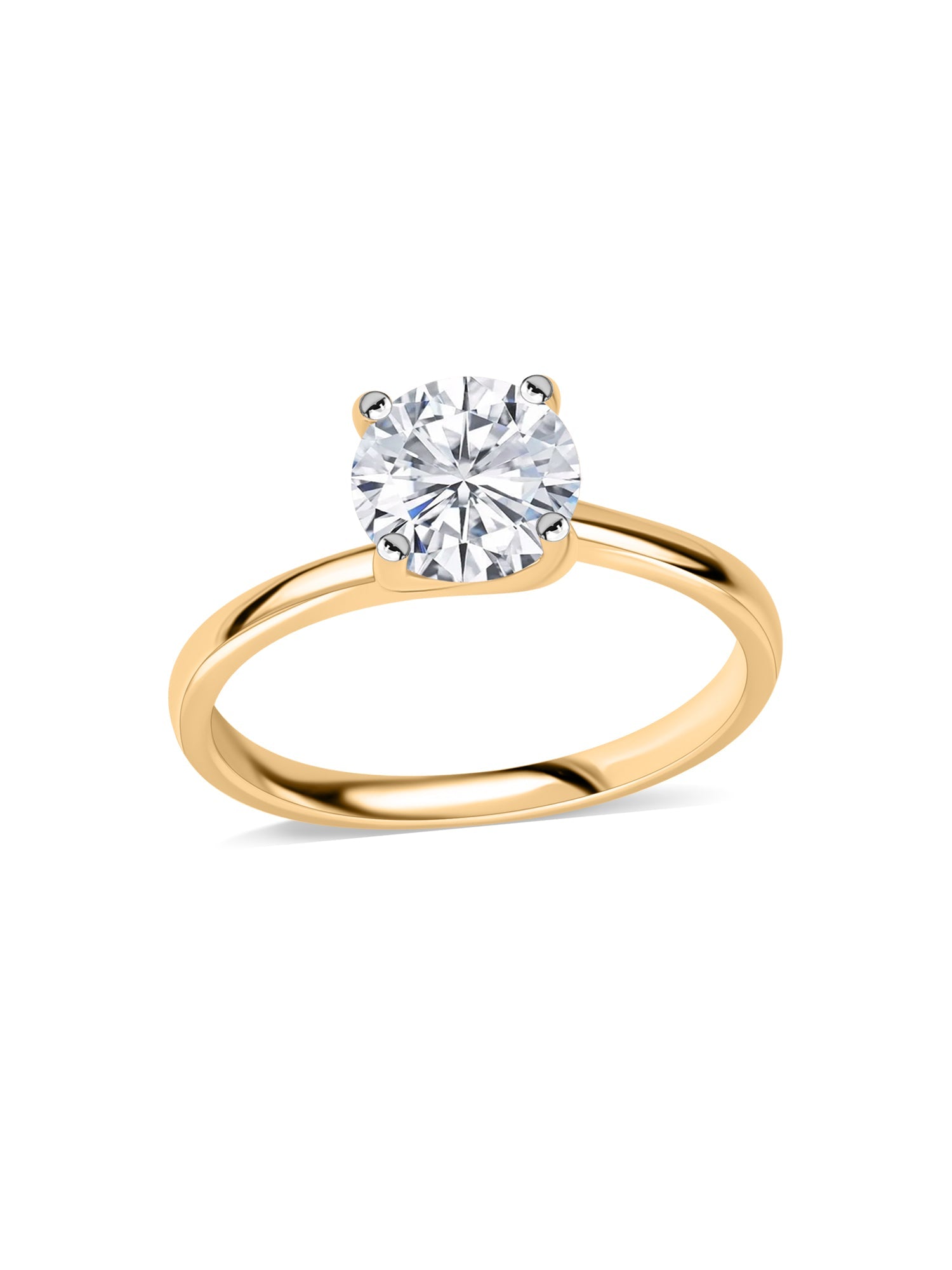 1.5 Carat Round Lab-Grown Diamond Solitaire Ring