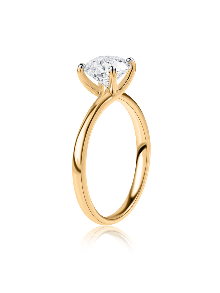1.5 Carat Round Lab-Grown Diamond Solitaire Ring