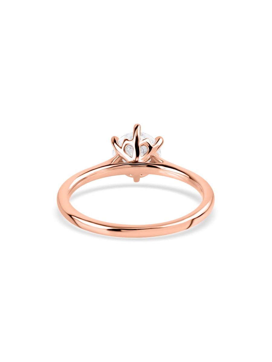 1 Carat Round Solitaire Diamond Ring