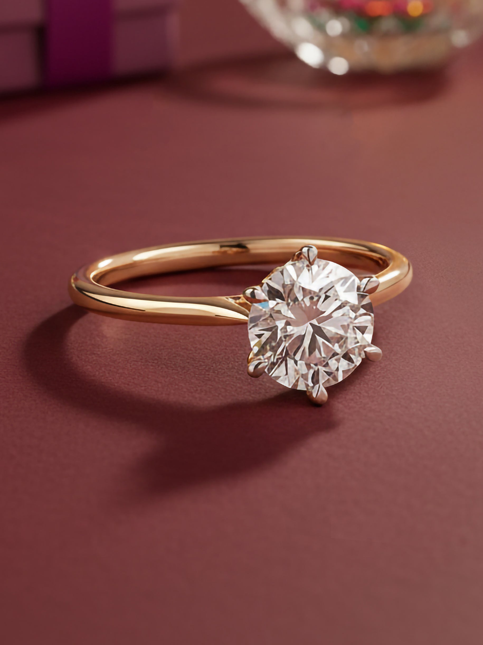 Lab Grown 1.50 Carat Round Solitaire Diamond Ring