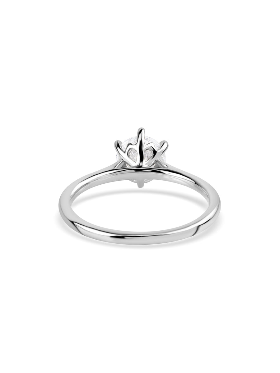 1 Carat Round Solitaire Diamond Ring