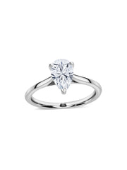 1.5 Carat I Love Pear Solitaire Rings