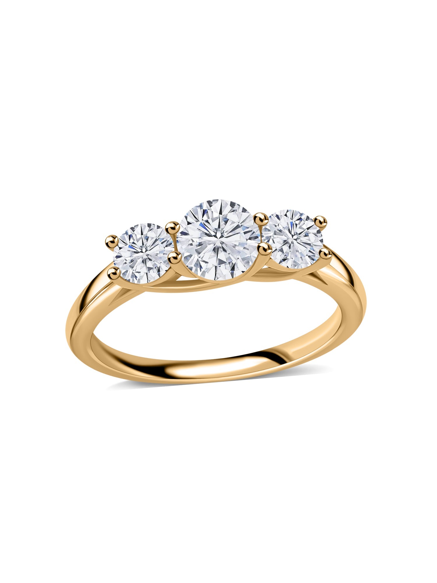 Three Stone Lab Grown Diamond Promise Ring