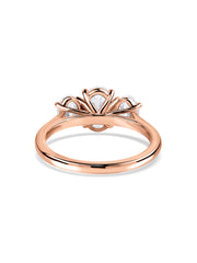 Three Stone Lab Grown Diamond Band Ring