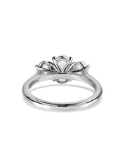Three Stone Lab Grown Diamond Band Ring