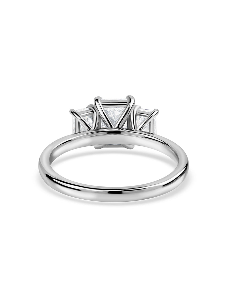 Three Stone Lab Grown Diamond Ring
