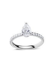 1 Carat Pear Lab-Grown Diamond Solitaire Ring