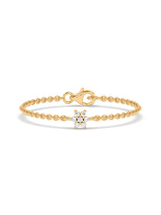 Daisy Diamond Flower Diamond Gold Bracelet for Women