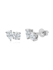 Lab Grown Diamond Toi Et Moi Stud Earrings