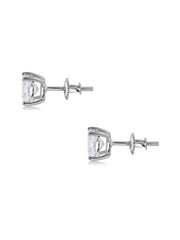 1.5 Carat Princess Classic Stud Earrings