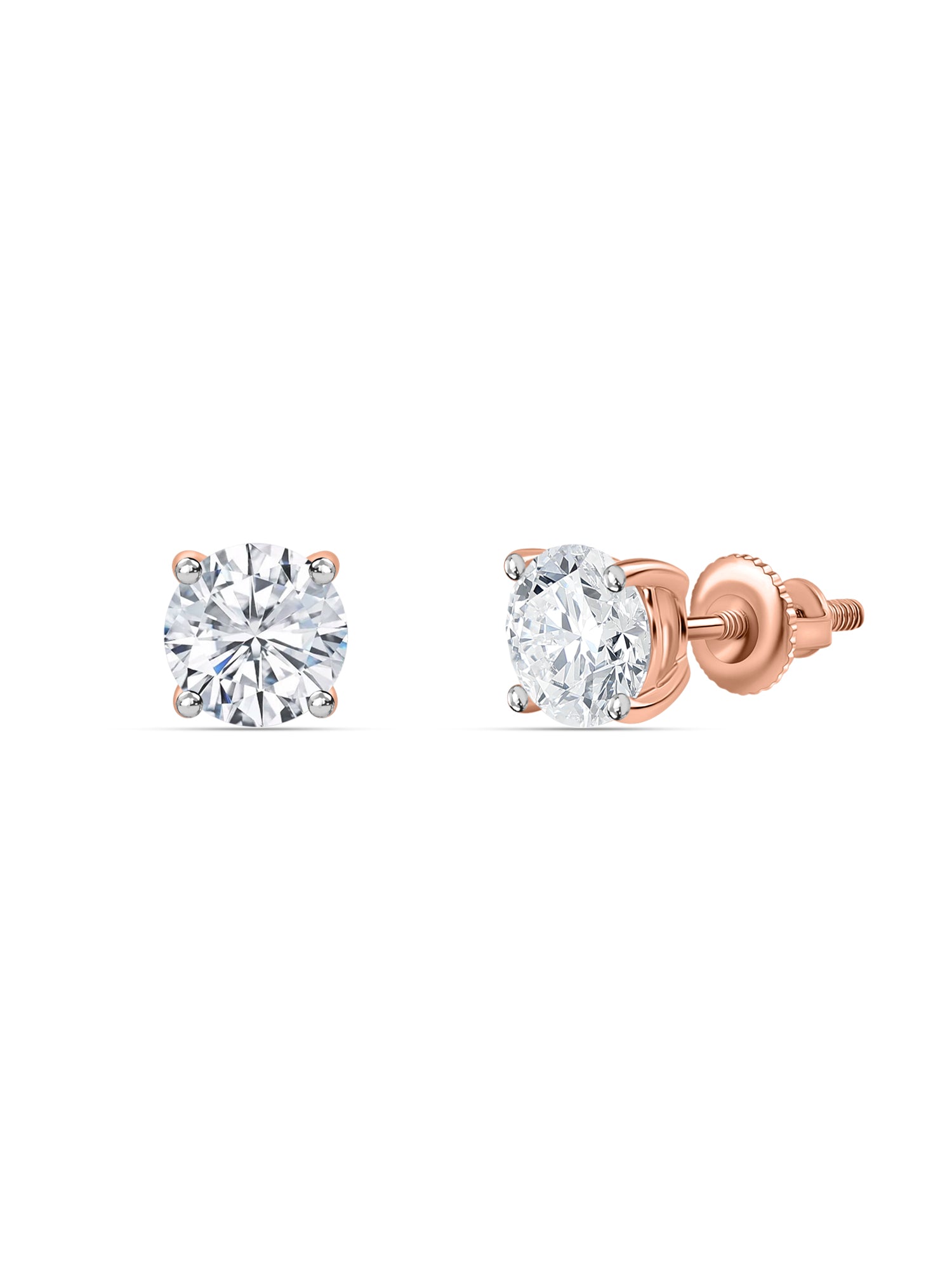 1.50 Ct. Lab Diamond Solitaire Earrings For Women