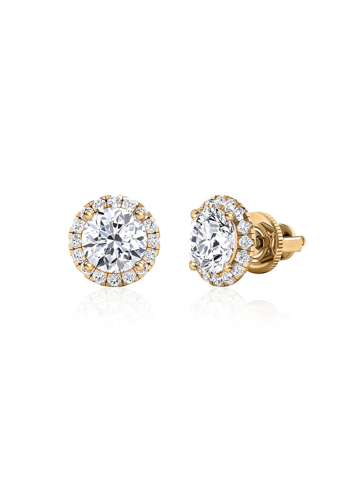 2 Carat Glow Lab Diamond Stud Earrings