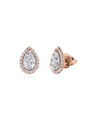 Luxe 2 Carat Pear Lab Grown Diamond Stud Earrings