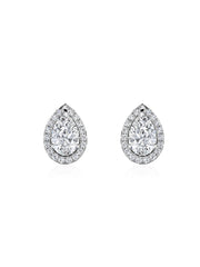 Luxe 2 Carat Pear Lab Grown Diamond Stud Earrings