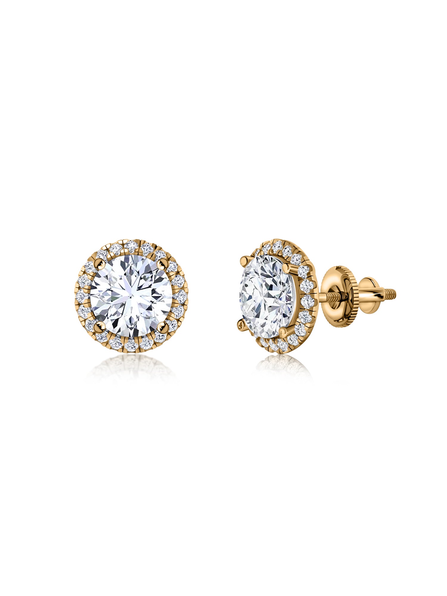 3 Carat Lab Grown Diamond Stud Earring