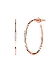 Ornate Sleek Daily Lab Grown Hoops