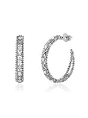 Dazzling Gold Everyday Glam Lab Grown Hoops