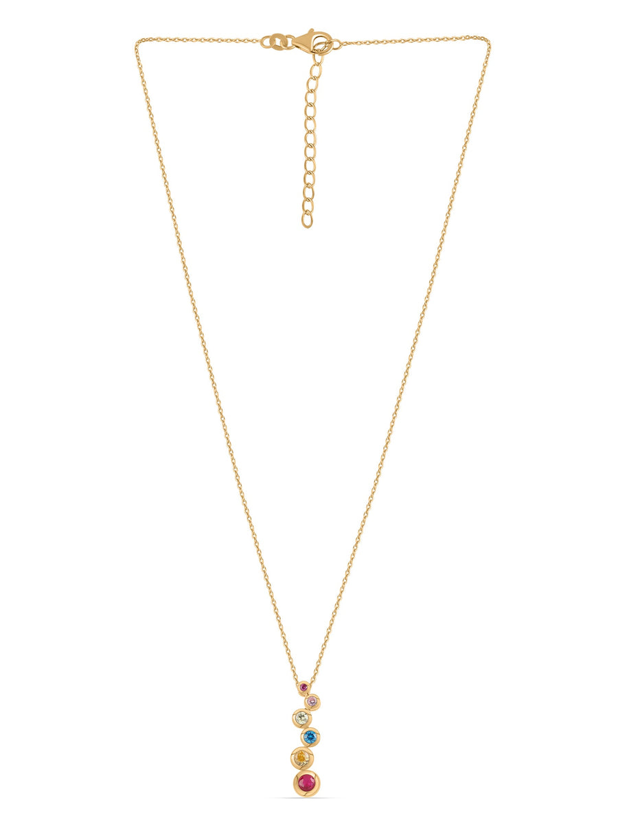 Lollipop Linear Gold Pendant For Women