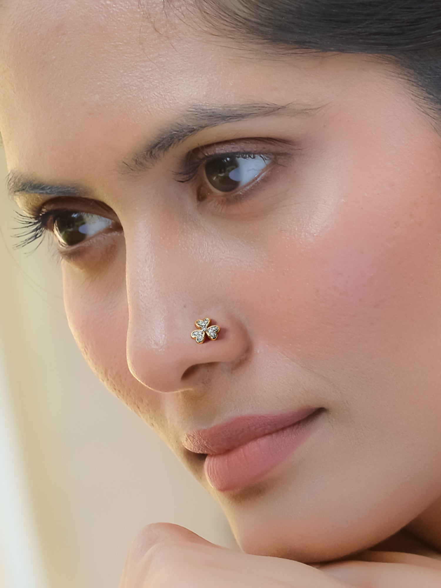 Clover Lab Diamond Nose Pin