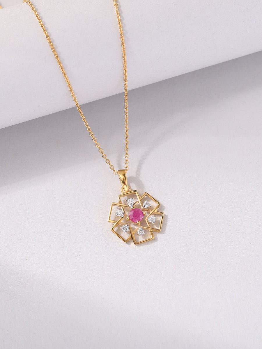Eternal Bloom Ruby Pendant