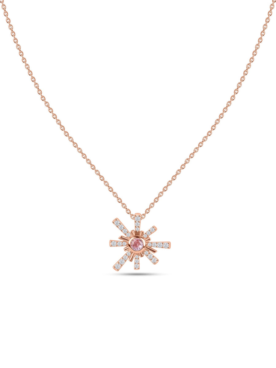 Rose Gold Pink Sparkles Pendant