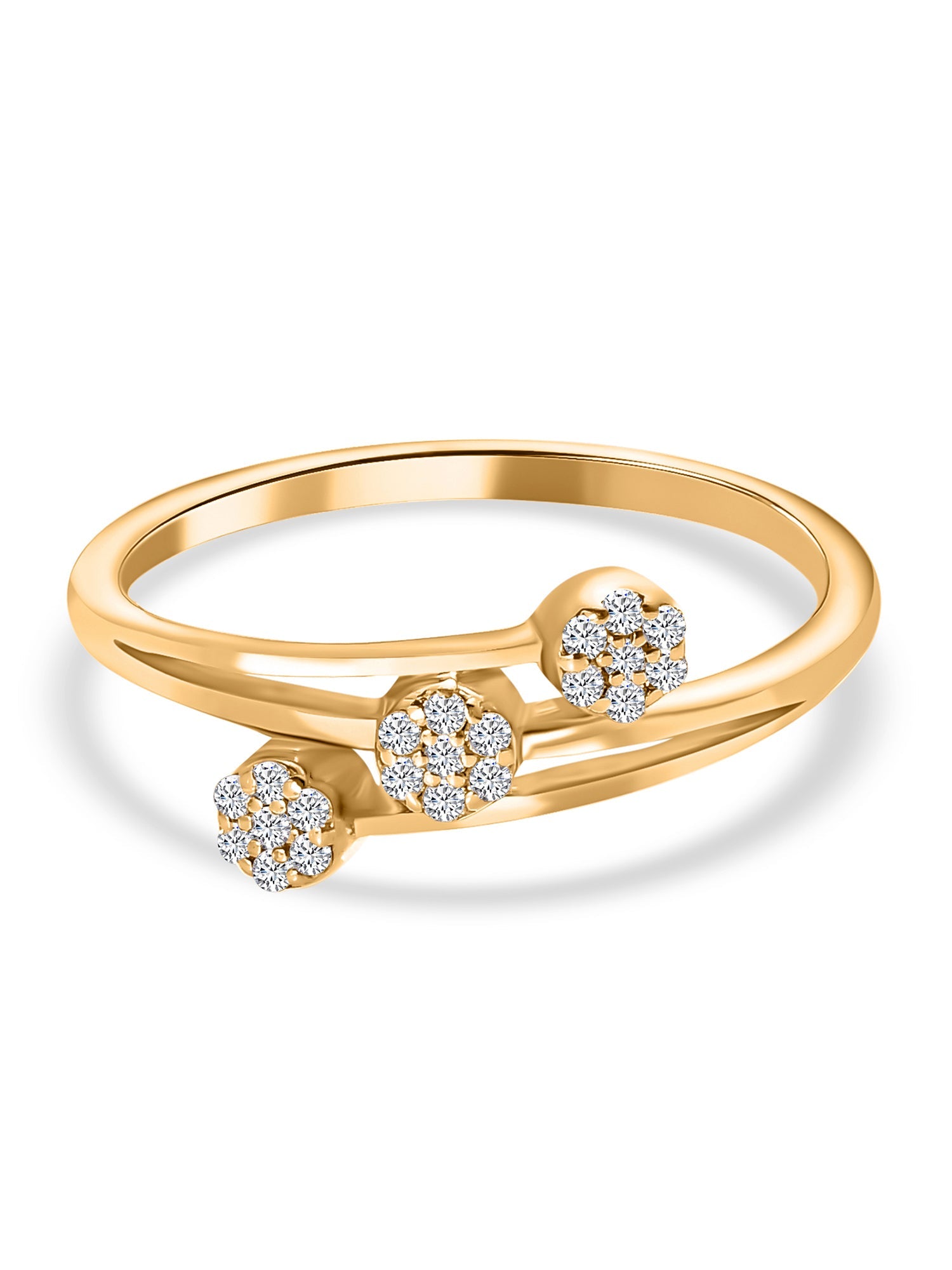 14k Gold Ring with Lab Grown Diamond for Engagement and Wedding