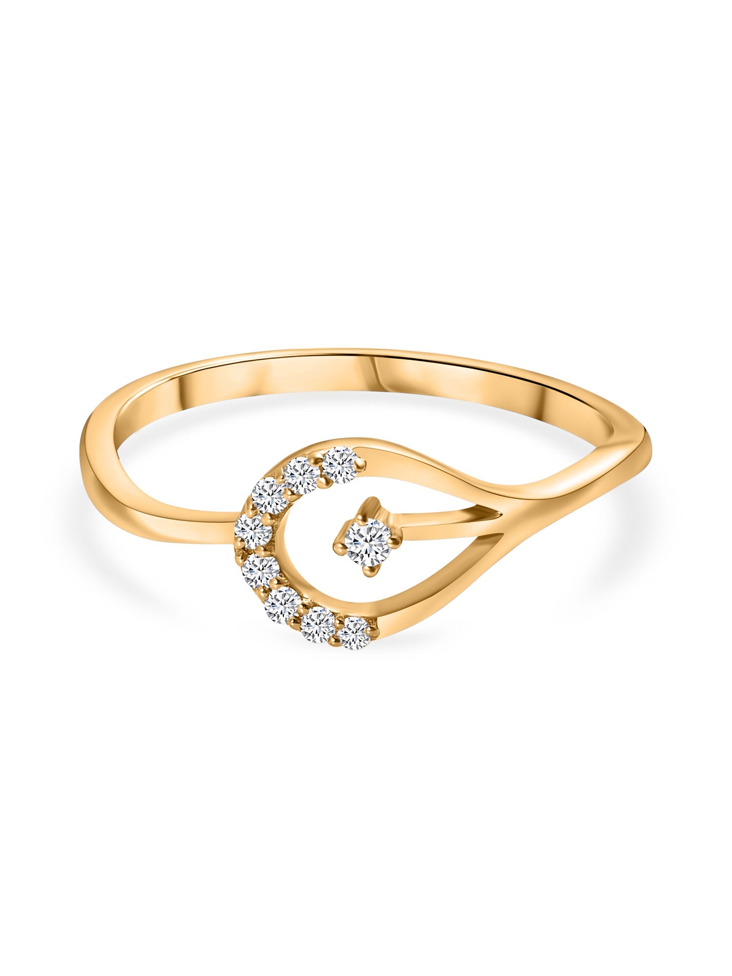Lab grown diamond ring with 14k Gold