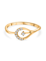 Lab grown diamond ring with 14k Gold