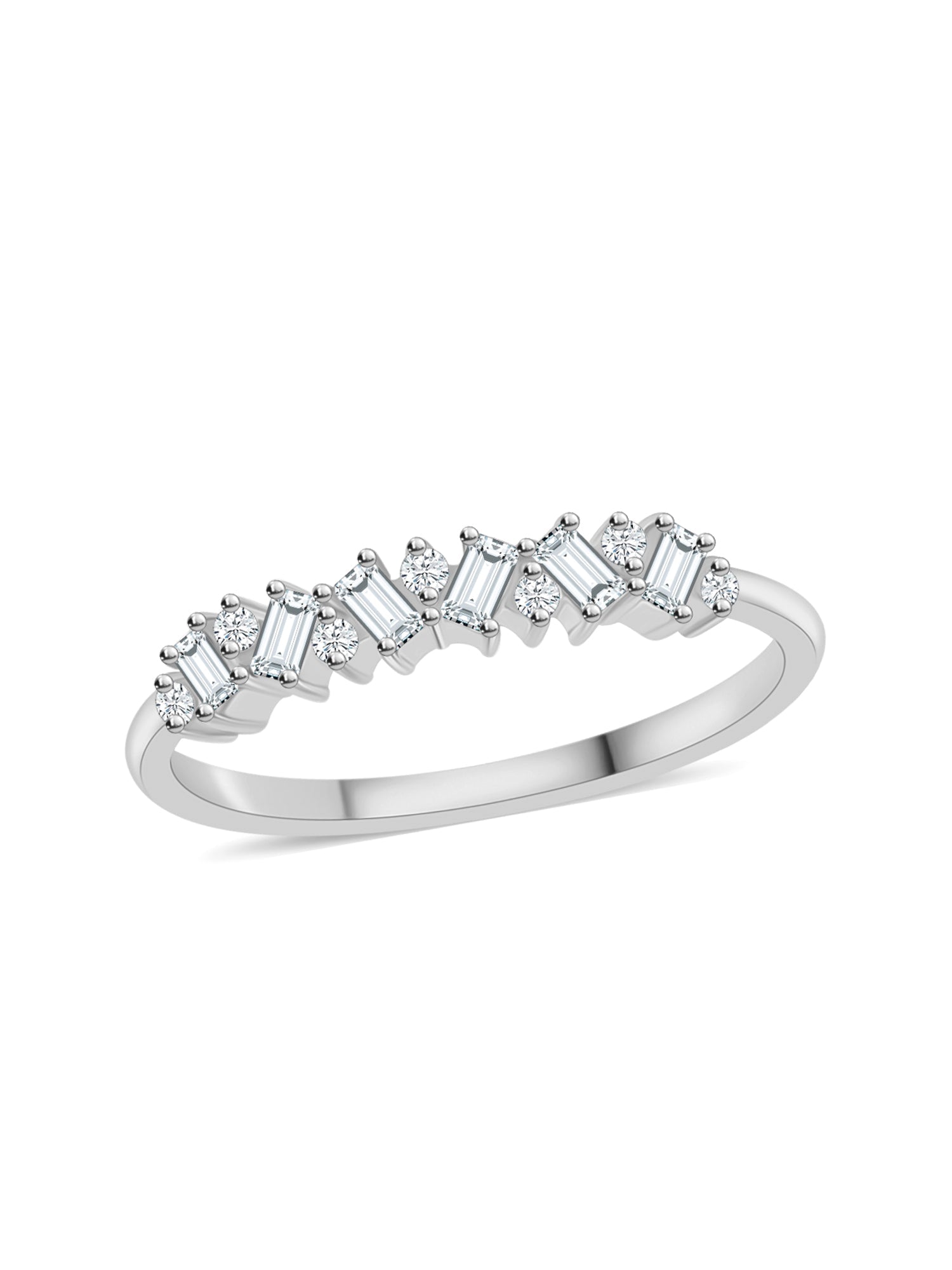 Lab Grown Diamond Baguette Ring For Women