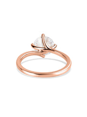 Ornate 2 Carat Lab Grown Diamond Solitaire Ring