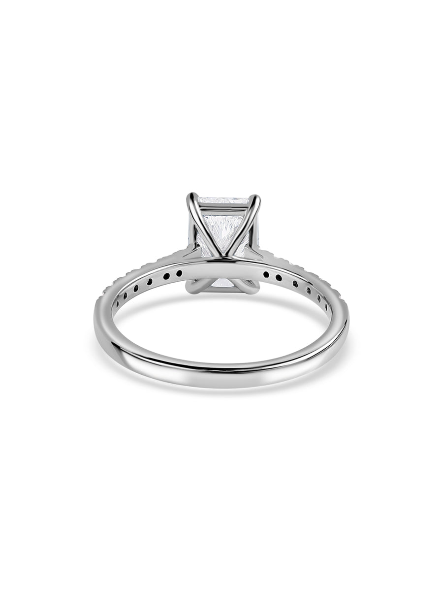 1.5 Carat Radiant Cut Lab-Grown Solitaire Ring