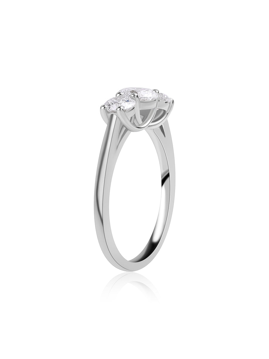 Timeless Trio Round Diamond Ring