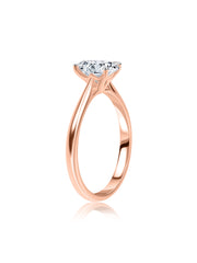 Lab Grown 1 Carat Oval Solitaire Diamond Ring