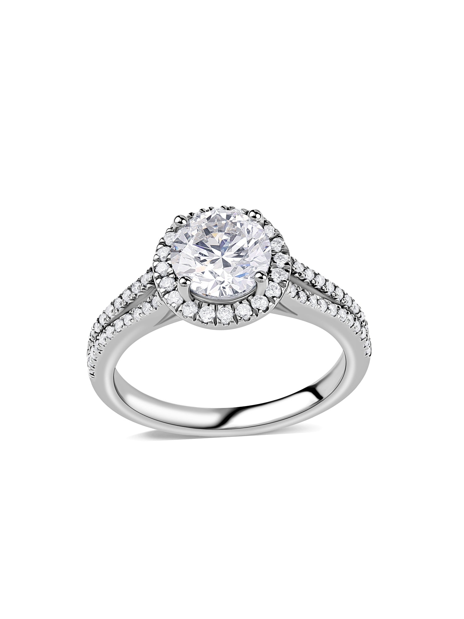 1.5 Carat Halo Lab Grown DIamond Ring
