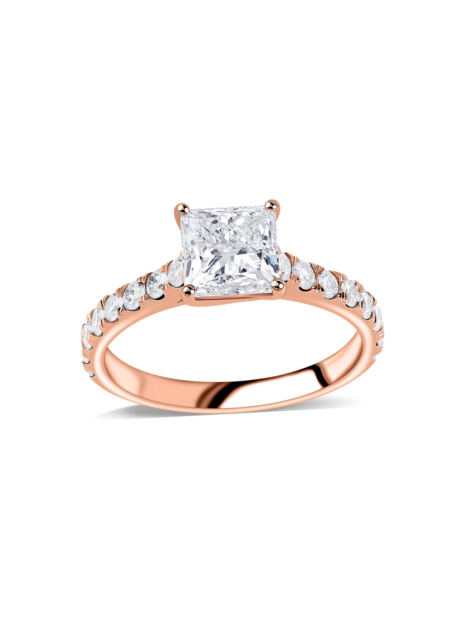 Dazzle 1.5 Carat Princess Lab Diamond Ring