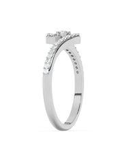 Lab Grown Wave Diamond Ring In Gold