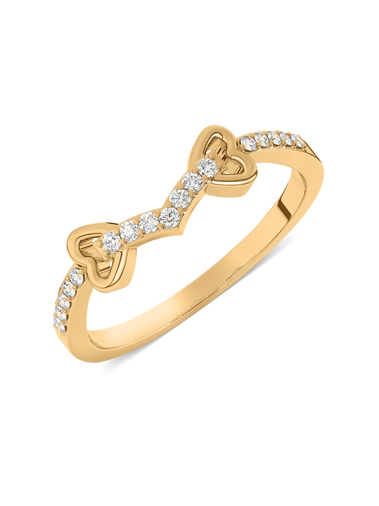 14k Gold Ring with Lab Grown Diamond for Engagement and Wedding