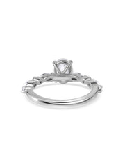 Oval Lab Diamond Solitaire Gold Ring