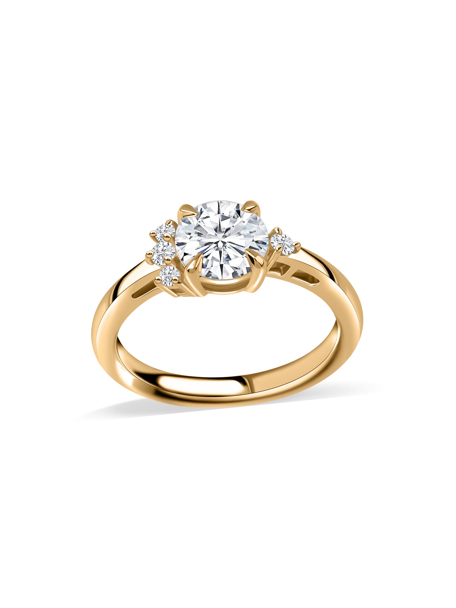 Lab Grown Diamond Solitaire Gold Ring