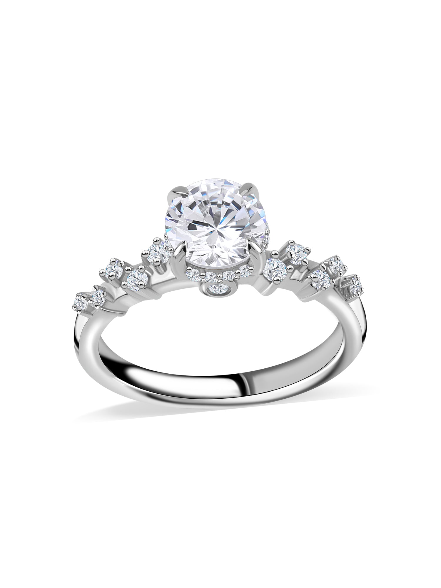 Lyra Trio Lab Grown Diamond Engagement Ring