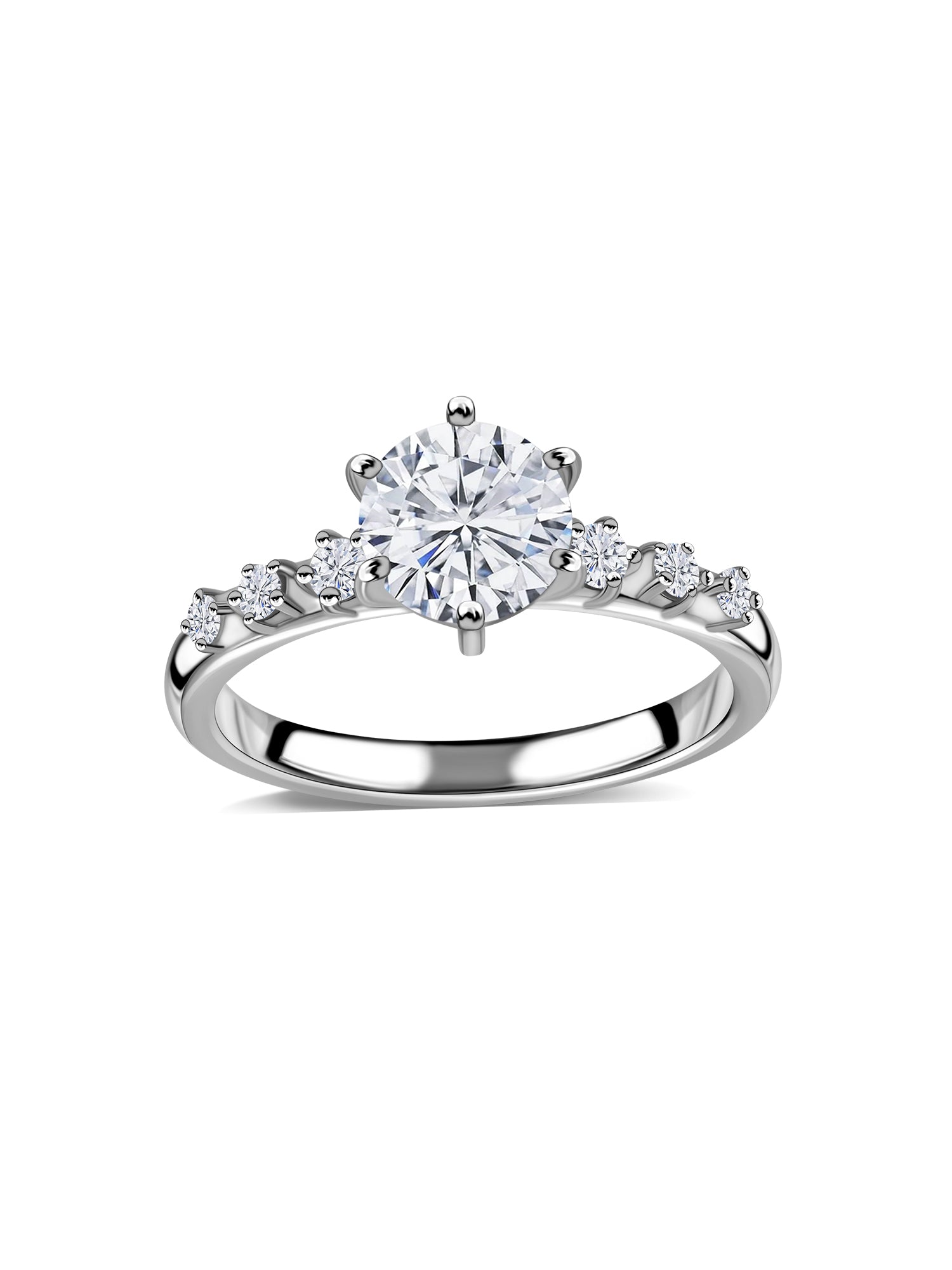 Celestia Lab Grown Diamond Starburst Engagement Ring