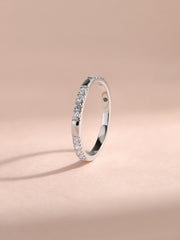 Delicate Lab Grown Diamond Promise Band Ring