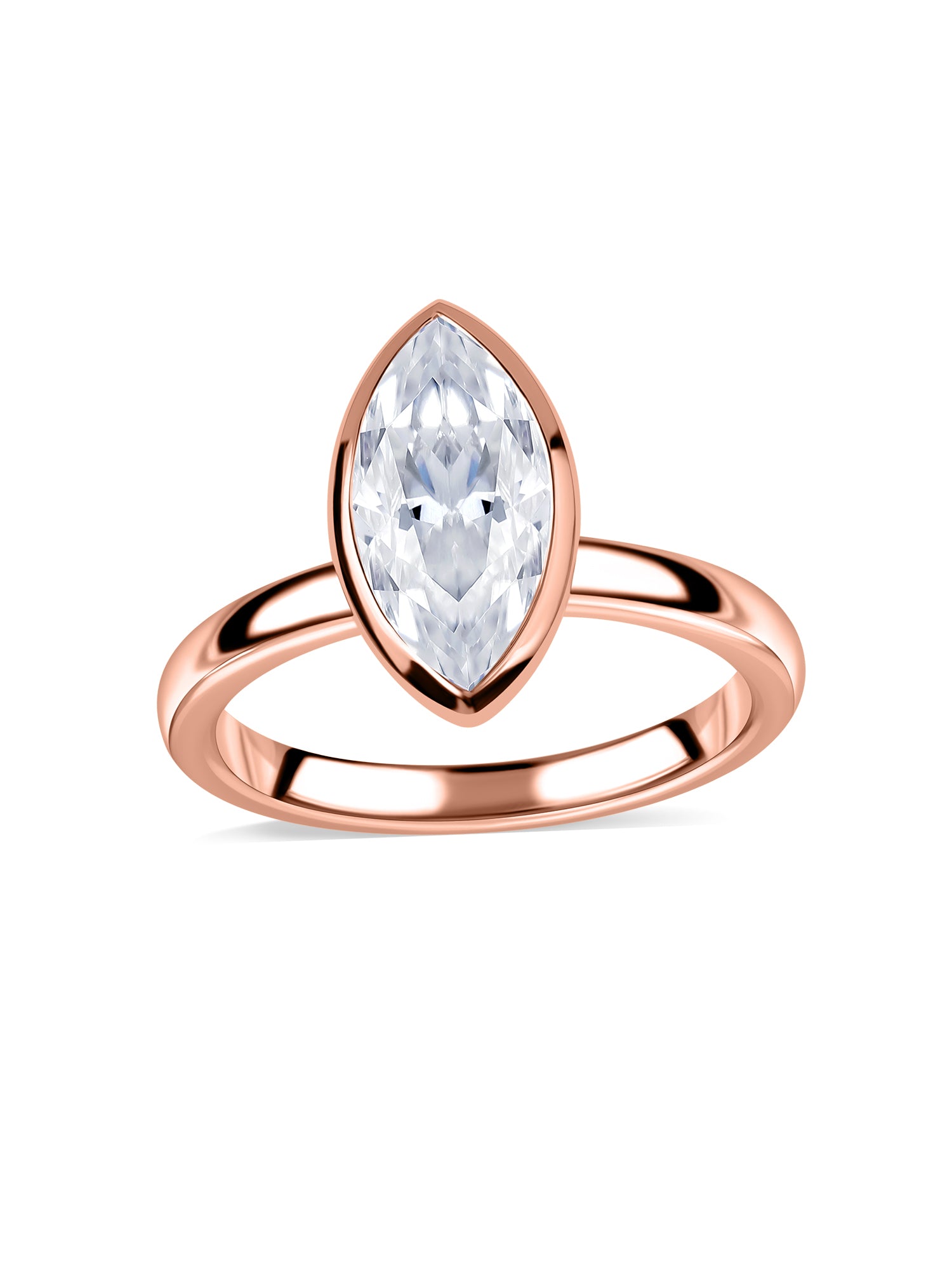 Ethereal Pear Lab Diamond Gold Ring